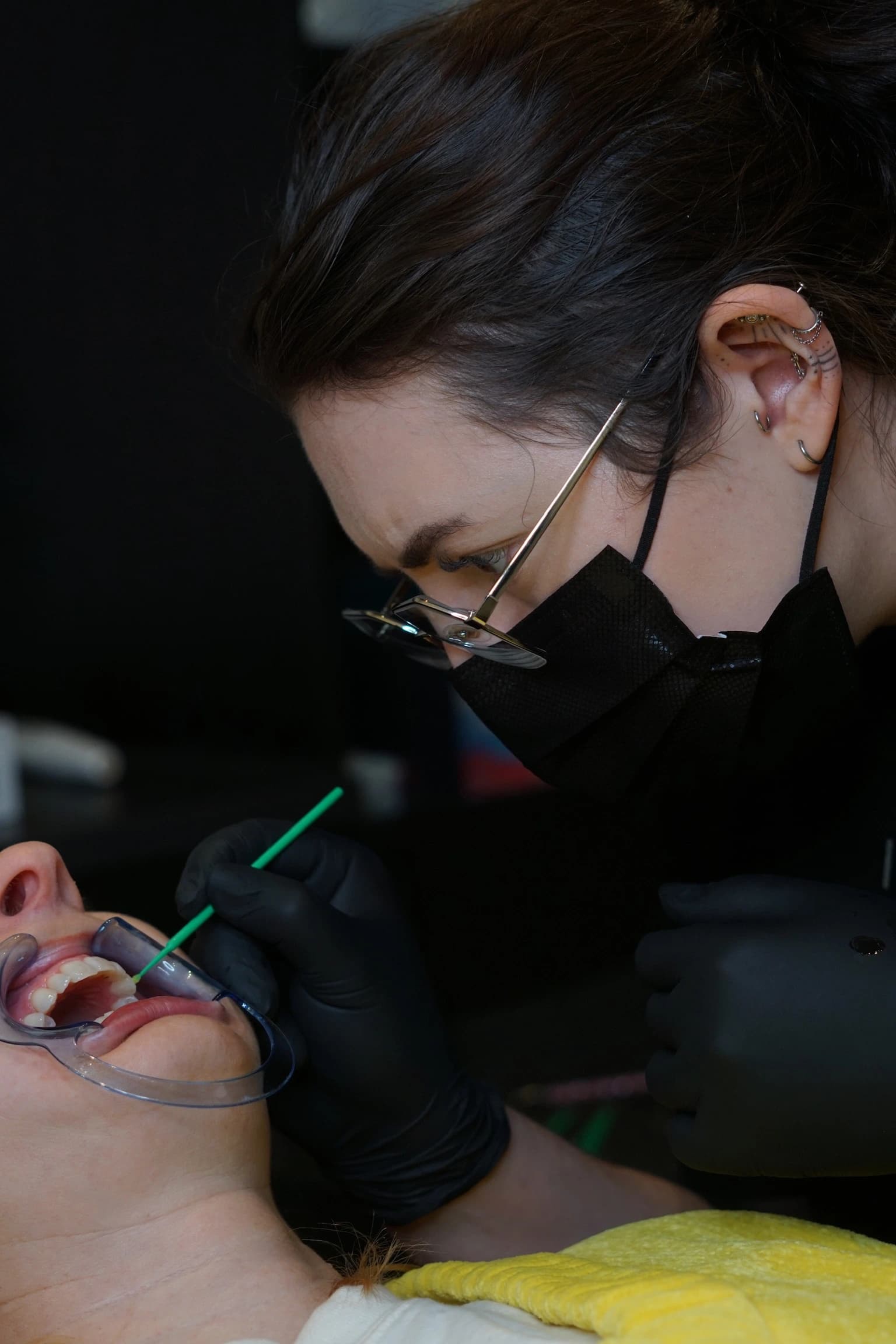 Sterile piercing studio environment